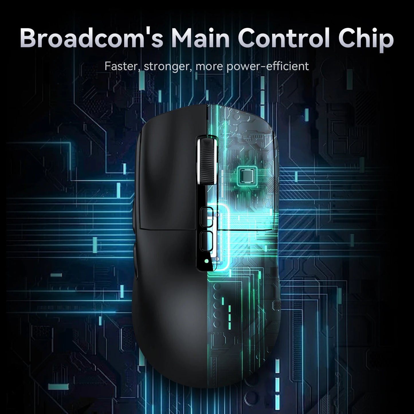 ATTACK SHARK X6 Tri-Mode Gaming Mouse with Magnetic Charging Dock, 26K DPI PixArt PAW3395 Sensor, 49g Ultralight Wireless Gaming Mouse for PC, Mac & Xbox