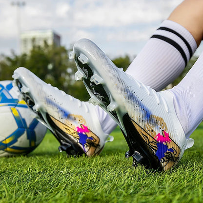 Chaussures de football pour hommes, bottes de football professionnelles originales, chaussures de terrain décontractées de haute qualité, ultra-légères, antidérapantes, pour activités de plein air.
