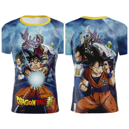 2026 Summer Dragon Ball Short-sleeved T-shirt for Men Cosplaying As Goku Anime, Half-sleeved T-shirt Breathable Casual Y2k