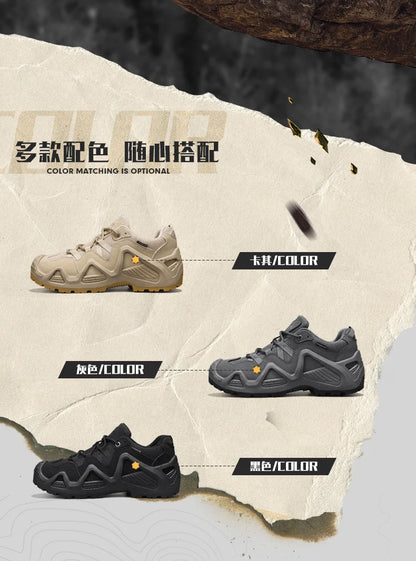 Sneakers da uomo alla moda per l’outdoor, scarpe da trekking di nuovi designer, scarpe da passeggio traspiranti mimetiche da uomo, scarpe da arrampicata per coppie