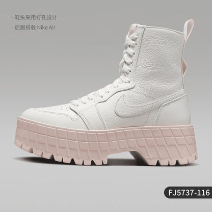 Originální dámské polstrované a odolné krátké boty Nike Air Jordan s tlustou podrážkou FJ5737-116