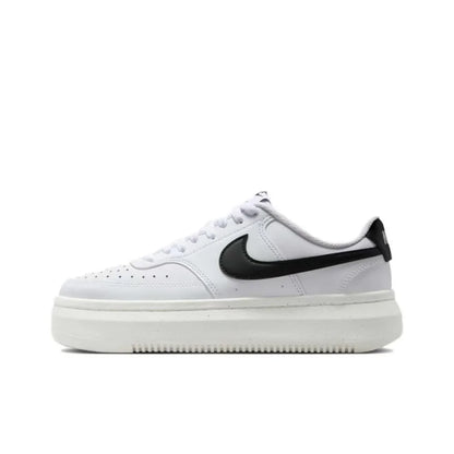 Ténis de basquetebol de cano baixo Nike Court Vision Alta para mulher, macios e confortáveis, resistentes, branco/preto DZ5394-107