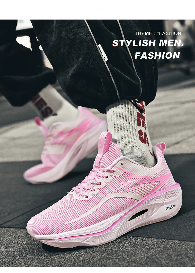 NEW Men Sports Running Shoes Off Marathon Breathable Light Comfortable Athletic Sneakers Jogging Basketball Tenis Air Cushion
