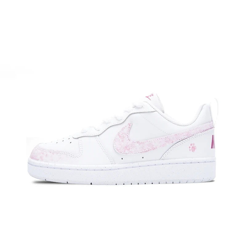 Tenisky na mieru Nike Court Borough Low Vanilla Cream – roztomilé, estetické, sladké, dievčenské, módne, univerzálne nízkoprofilové tenisky pre ženy