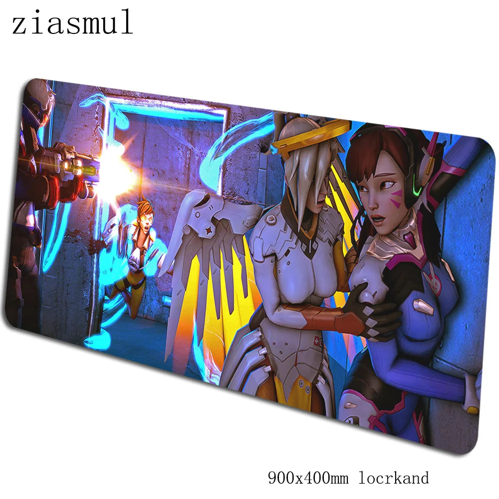 Overwatch mouse pad 90x40cm mousepads Aesthetic gaming mousepad gamer Gorgeous personalized mouse pads keyboard PC pad
