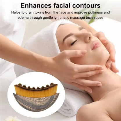 Lymphatic Contour Face Brush, Chin & Jawline Sculpting, Drainage Massager for Face, Ergonomically Designed to Fit The Skin Precisely