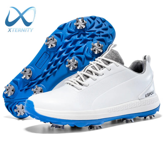 Hot Sale Leisure Golf Shoes Men's Waterproof Golf Spikes Sneakers Professional Non-Slip Golf Trainers Luxury Sports Shoes