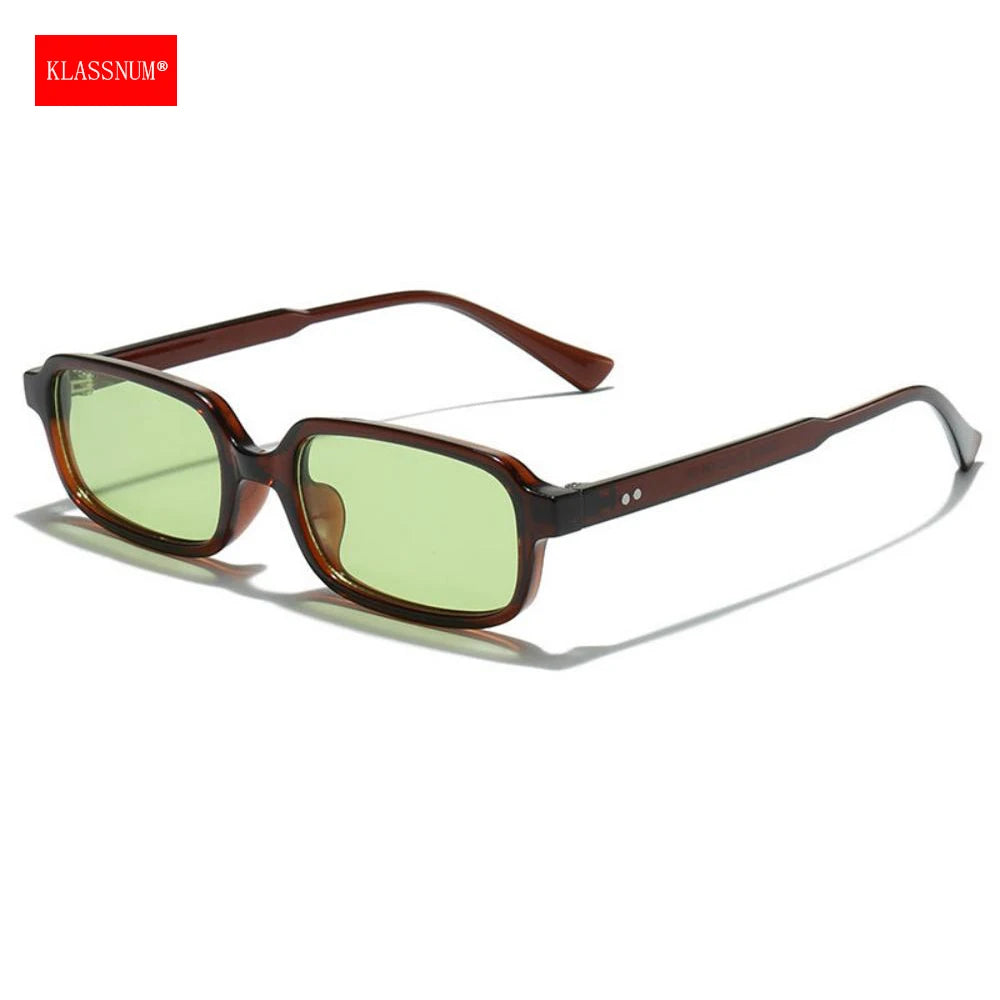 KLASSNUM Sunglasses Woman 2026 Trendy Rectangle Small Square Frame Sun Glasses Luxury Brand Designer Driving Anti UV400 Eyewear