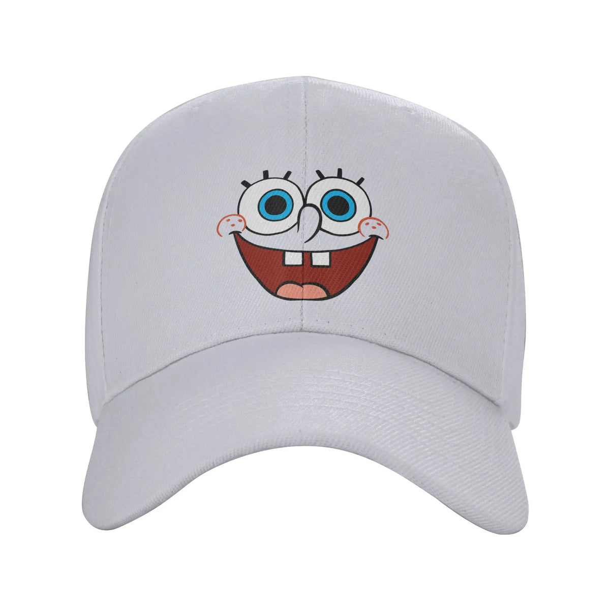 Cappellino da baseball Spongebob con grande volto sorridente, modello "Sun", stile retrò "Trucker" primaverile y2k per coppie, donne, tennis, skate e baseball