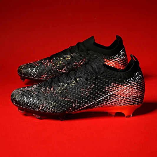 New Men's Football Boots, Non-Slip Soccer Shoes, Training Sneakers, FG Top Quality Cleats, Wholesale Drop Shipping, Unisex Adult