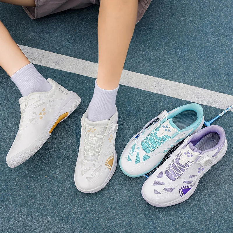 Badminton Shoes Men Training Sports Shoes Indoor and Ooutdoor Anti Slip Wear-resistant Mesh Breathable Table Tennis Tennis Shoes