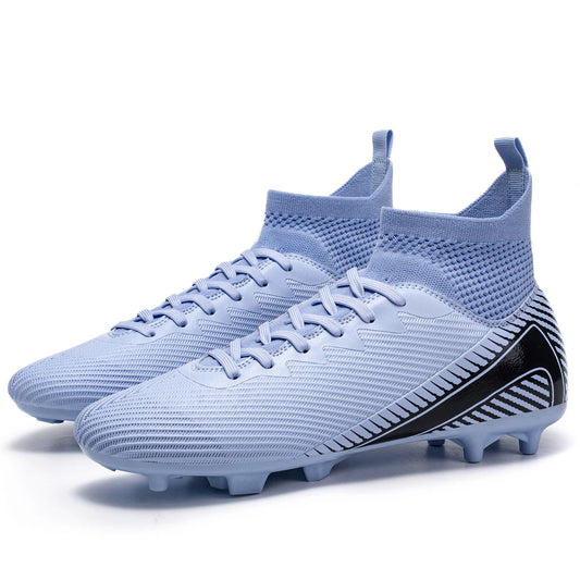 Professional Grass AG FG Soccer Shoes PU Fabric Integrated Upper TPU Tough Sole Wear Resistant Anti-Slip Youth Footwear