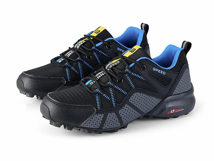 Men's hiking shoes, all-terrain outdoor sports shoes, breathable mesh, non-slip, wear-resistant hiking shoes, outdoor cycling shoes