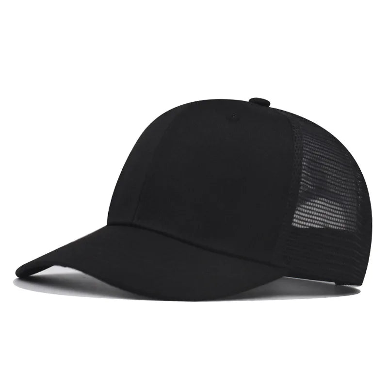 Baseball Cap Adult Net cap Shallow curved eaves Hat Unisex Summer hat Breathable hat shade Spring Autumn Cap Hip Hop Fitted Cap