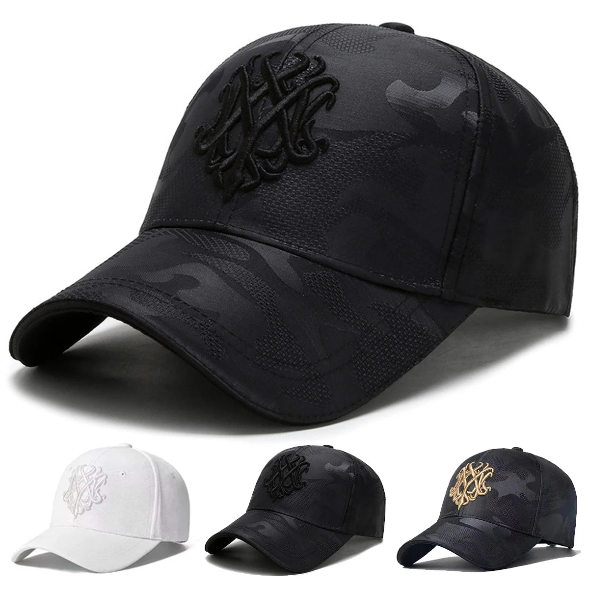 Unisex Letter Embroidery Baseball Caps Spring and Autumn Outdoor Adjustable Casual Hats Sunscreen Hat Sports Cap