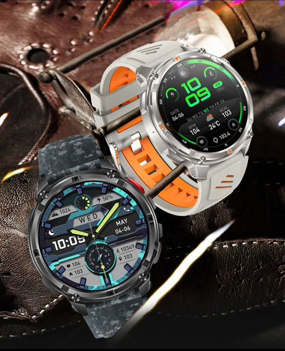 New T-REX3 Ultra 1100mAh Battery SmartWatch 10ATM Waterproof GPS Compass Flashlight 1.7" AMOLED HD Call Sports Smart Watch Men
