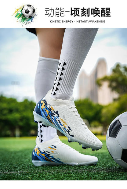 Casual Comfortable Men's Sports Shoes Soccer Shoes Men Anti-slip Outdoor Grass Training Breathable Lace-up Football Boots
