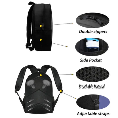 FORTNITE 3Pcs Lightweight Backpack With Front Pocket,Crossbody Bag&Pencil Case For Age 5-10 Boys Girls,Free 3D Printed Keychain