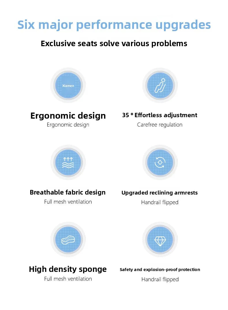 Ergonomic Gaming Chair Office Chair with Adjustable Height, Reclining Backrest, Swivel Roller Computer Chair for Home Study & Work