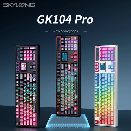 SKYLOONG GK104 Pro Wireless Mechanical Keyboard 100% Custom Keyboard Hot-Swappable Low-noise Switch for PC Gamer Office Accessories