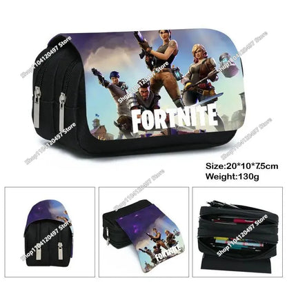 Astuccio Fortnite per studenti, grande capacità, astuccio portapenne per bambini, giocattoli, borsa portapenne, materiale scolastico, custodia per cancelleria, regali gaming per ragazzi