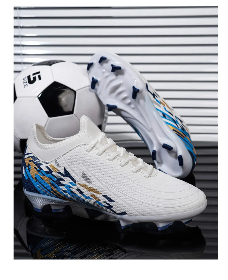 Casual Comfortable Men's Sports Shoes Soccer Shoes Men Anti-slip Outdoor Grass Training Breathable Lace-up Football Boots