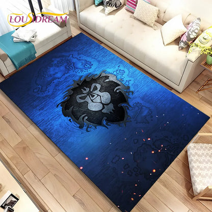World of Warcraft,WOW ,Game Gamer Area Rug,Carpet Rug for Living Room Bedroom Sofa Doormat Decoration, Kid Non-slip Floor Mat 3D