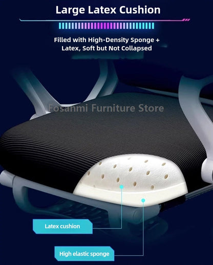 Breathable High Elastic Mesh Office Chair Comfortable Gaming Computer Chairs Adjustable Home Gamer Desk Swivel Chair Reclining