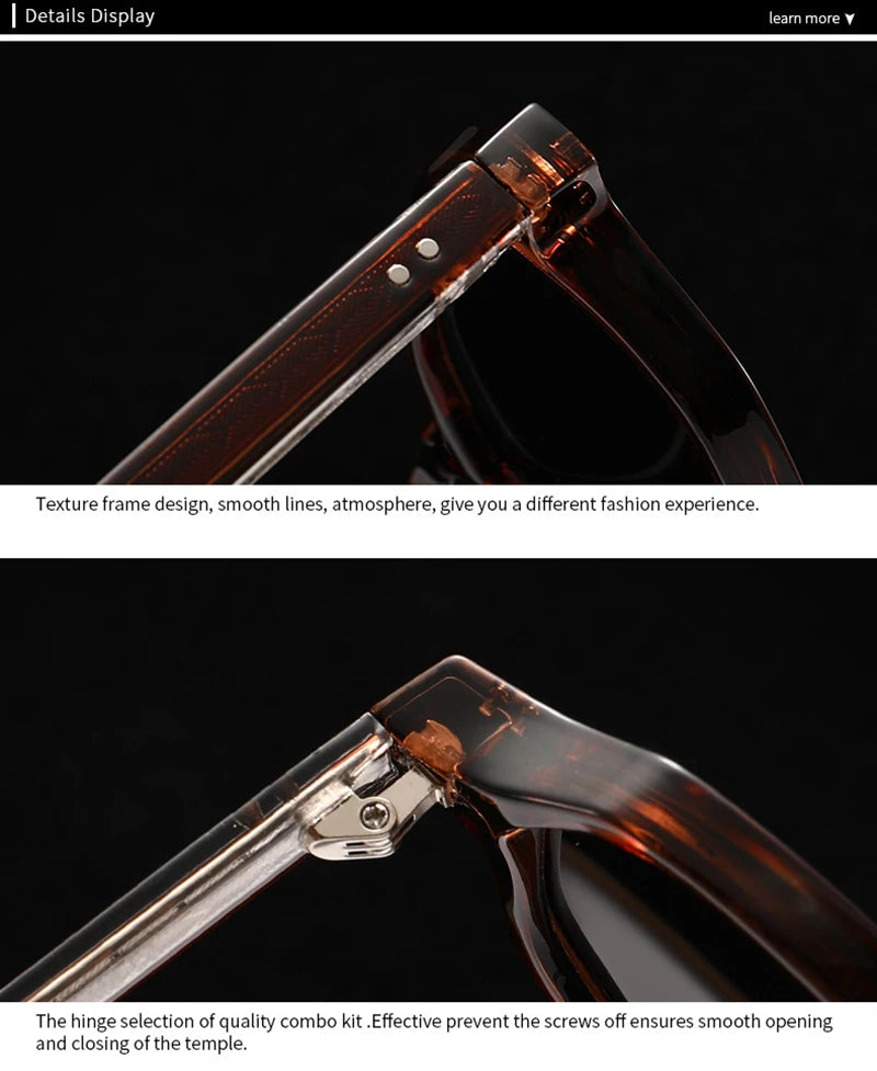 SHAUNA New Polygon Square Men Polarized Sunglasses Retro Rivets Women Blue Green Shades UV400