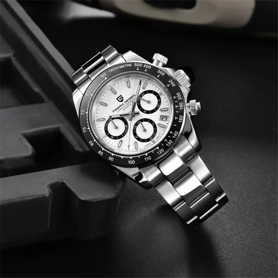 Novo PAGANI DESIGN PD1644 Relógio de Luxo para Homem em Quartzo com Data Automática, Cronógrafo Desportivo de Pulso, Impermeável 100m, Presente para Homem