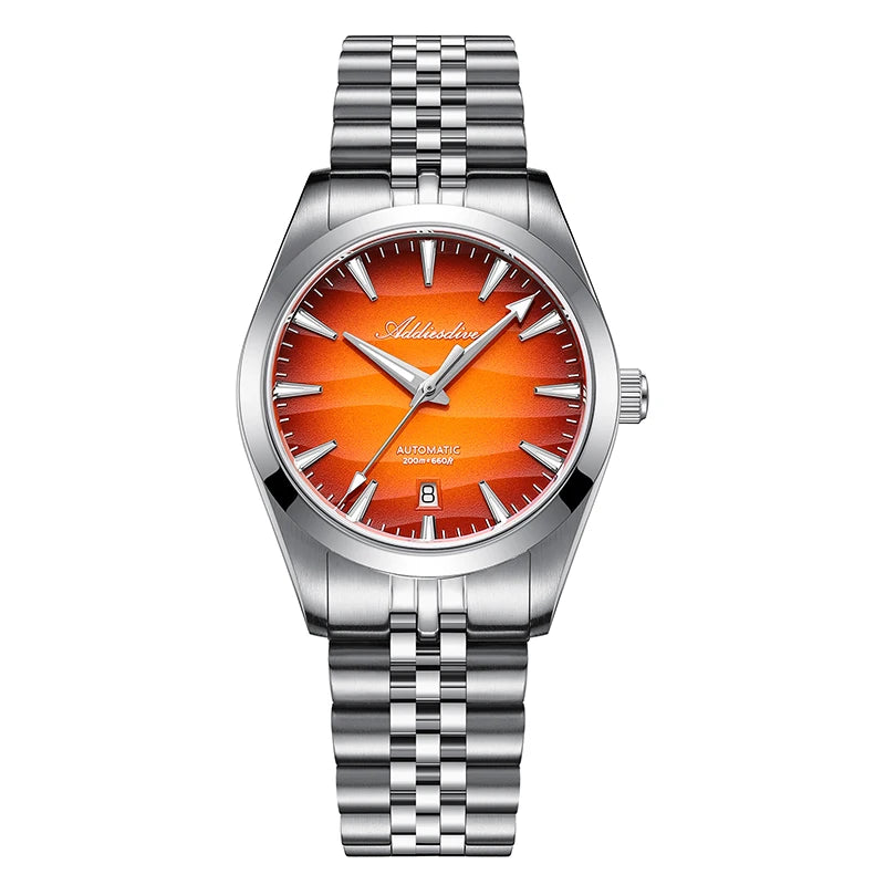 ADDIESDIVE NEW 39mm Men's Desert Texture Watch 200m Diver Sapphire Crystal AD2540 BGW9 Blue Luminous  Mechanical Automatic Watch