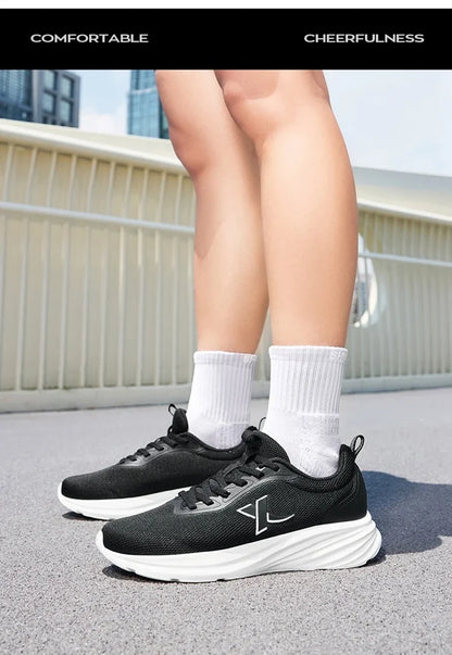 Sapatilhas de Corrida Xtep para Mulher 2025 Verão Novidade Resistentes Leves Casuais com Amortecimento de Impacto e Malha Respirável 875418110054