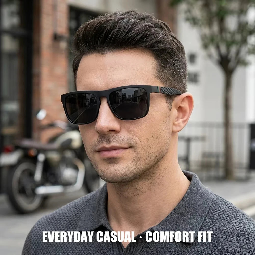 3pcs Fantasy Square Polarized Sunglasses AntiGlare UV400 Glasses Brand Designer Summer Party Driving Fishing Christmas Gift