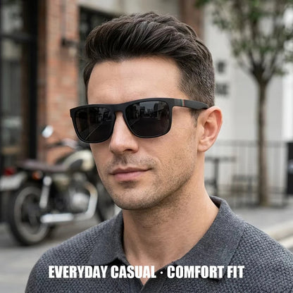 3pcs Fantasy Square Polarized Sunglasses AntiGlare UV400 Glasses Brand Designer Summer Party Driving Fishing Christmas Gift