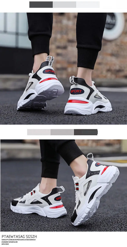 Nuevos zapatos casuales para hombre, para actividades al aire libre; zapatillas deportivas a la moda, ligeras, cómodas y transpirables.