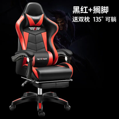 Ergonomic Gaming Office Chair with Adjustable Height, Comfortable Computer Desk Chair, E-Sports Chair with Armrests for Home & Office