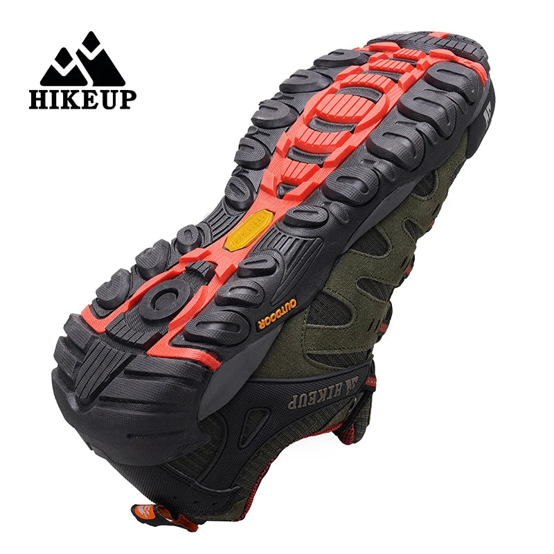 Męskie buty trekkingowe HIKEUP z zamszowej skóry – odporne na zużycie buty outdoorowe do trekkingu, chodzenia, polowania i zastosowań taktycznych