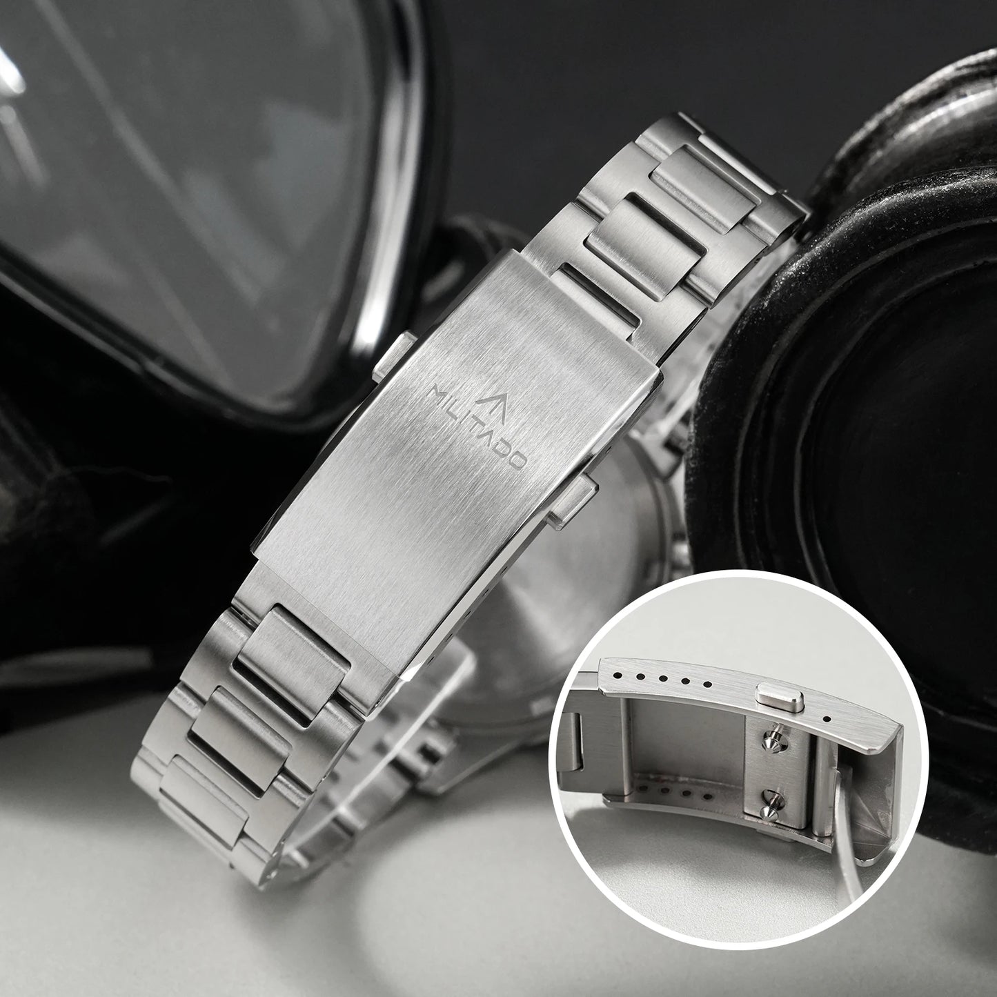 Militado ML20 39mm Men Watch PT5000 Automatic Movement Sapphire Luminova Watches Stainless Steel 200m Waterproof Wristwatch