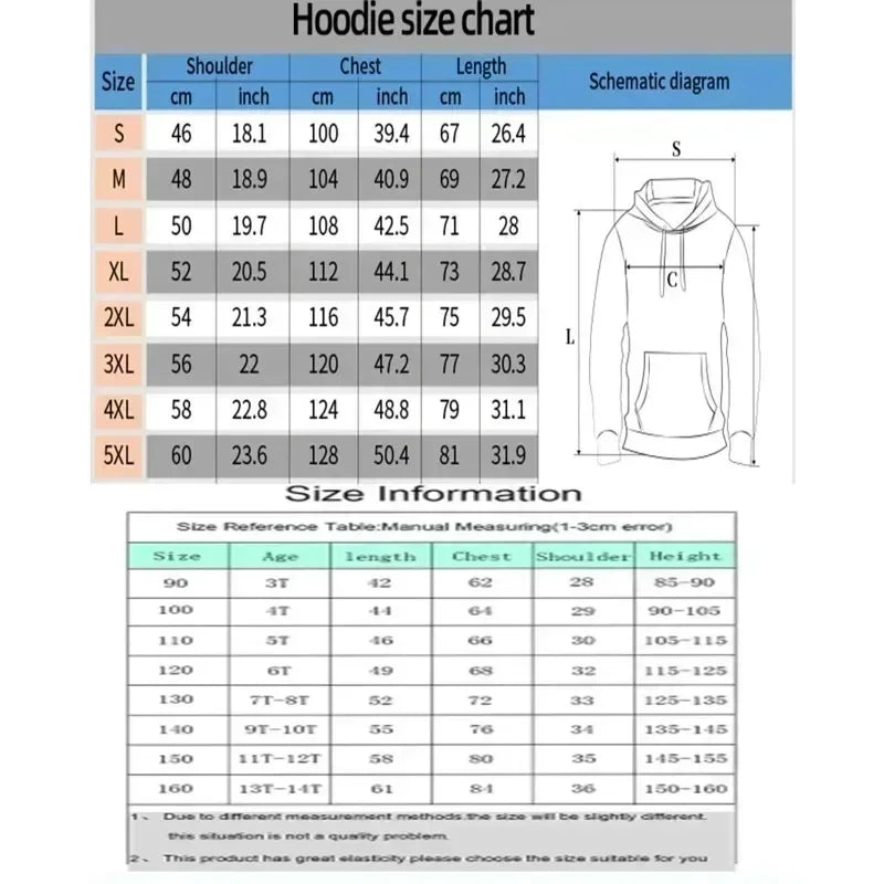 Sweatshirt com Capuz Dragon Ball Anime Broli Estampada Outono/Inverno Nova para Homem e Mulher, Corte Largo Casual Harajuku, Tamanho Grande, Modelo Pai e Filho