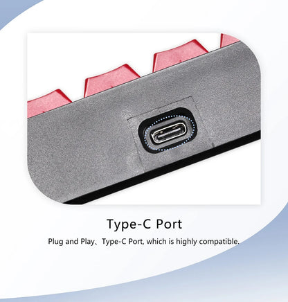 CSTC40 40 RGB 40% hot Swappable Mechanical Keyboard PCB Programmed VIA VIAL software Macro Firmware rgb switch type c planck