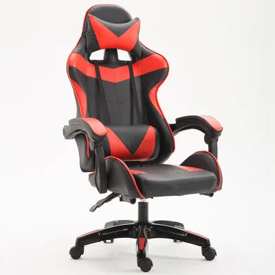 Ergonomic RGB Gaming Chair PU Leather Racing Computer Chair with Adjustable Height, Linkage Armrests, Reclining Office Gamer Chair
