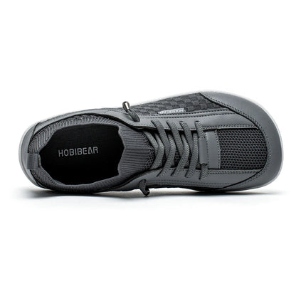HOBIBEAR Men Barefoot Shoes Women Slip-On Wide Toe Walking Sneakers | Zero Drop Sole | Lightweight Breathable Minimalist Shoes