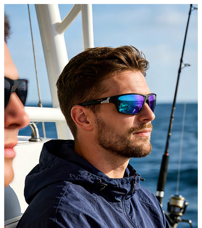 KAPVOE Outdoor Polarized Fishing Sunglasses Beach Ocean Sea Fishing Cycling UV400 MTB Sunglasses Bicycle Sports Hiking Eyewear