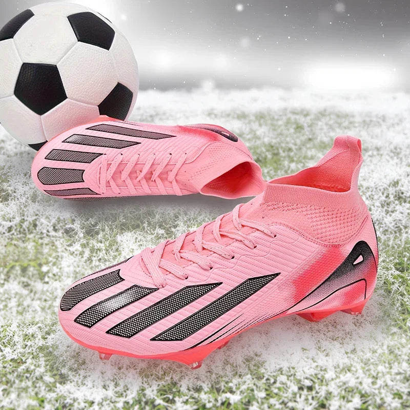 Chuteiras de futebol para homem e rapaz, ultraleves, profissionais, antiderrapantes e confortáveis, para treino e jogo em relva