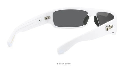 Polarized Chicano Sunglasses, Square Frame Design, UV400 Lens, Hip Hop Streetwear, Retro West Coast Accessory