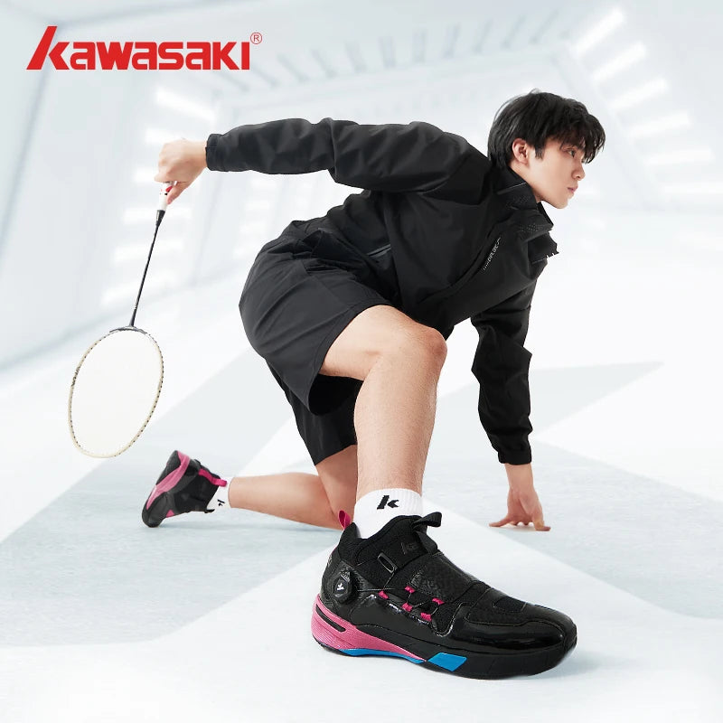 Sapatos de badminton profissionais Kawasaki King Series 2.0 para homem e mulher, antitorção, desportivos, sapatos de ténis originais para homem, ténis A3311