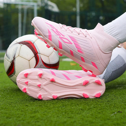 New Men's Football Boots Non-Slip Boys Grass Cleats High-Quality Match Soccer Shoes Hot-Selling Sneakers Outdoor High-Top Light