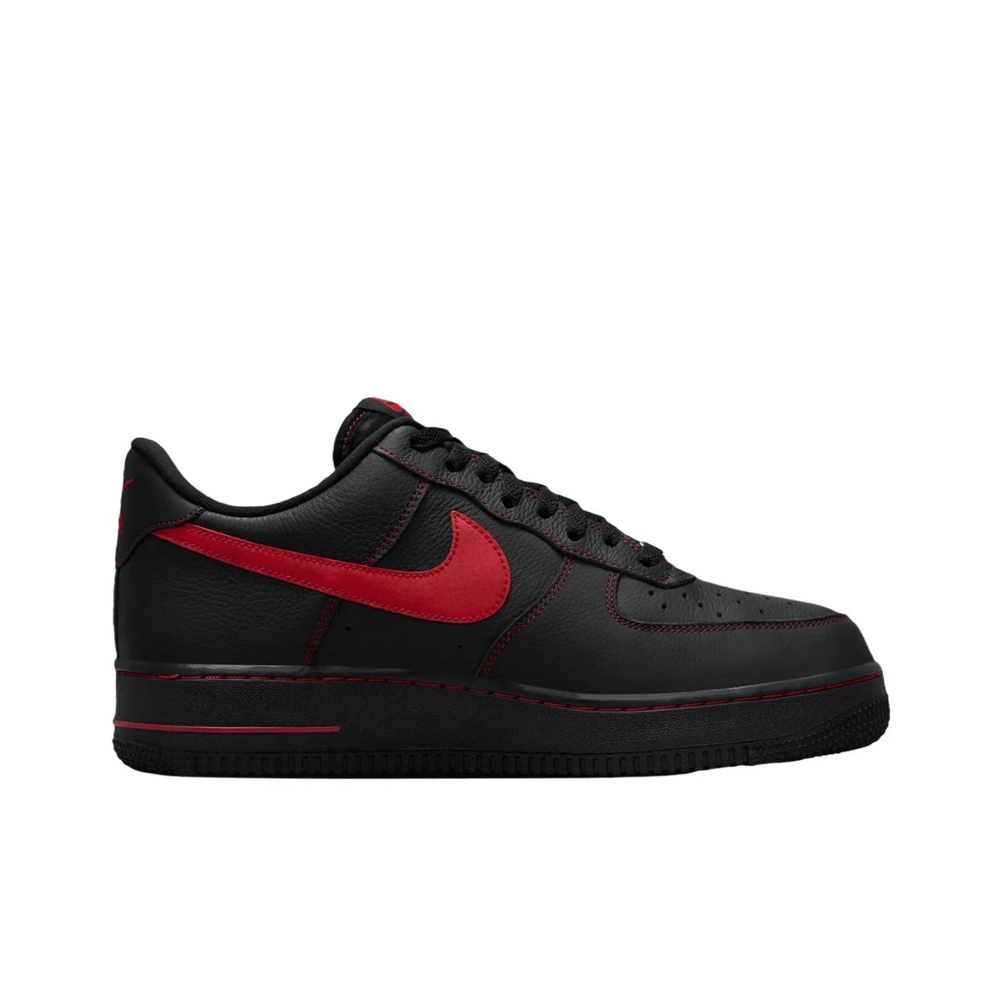 POIZON Nike Air Force 1 Breathable Low top Skateboard Shoes Men's Black Red