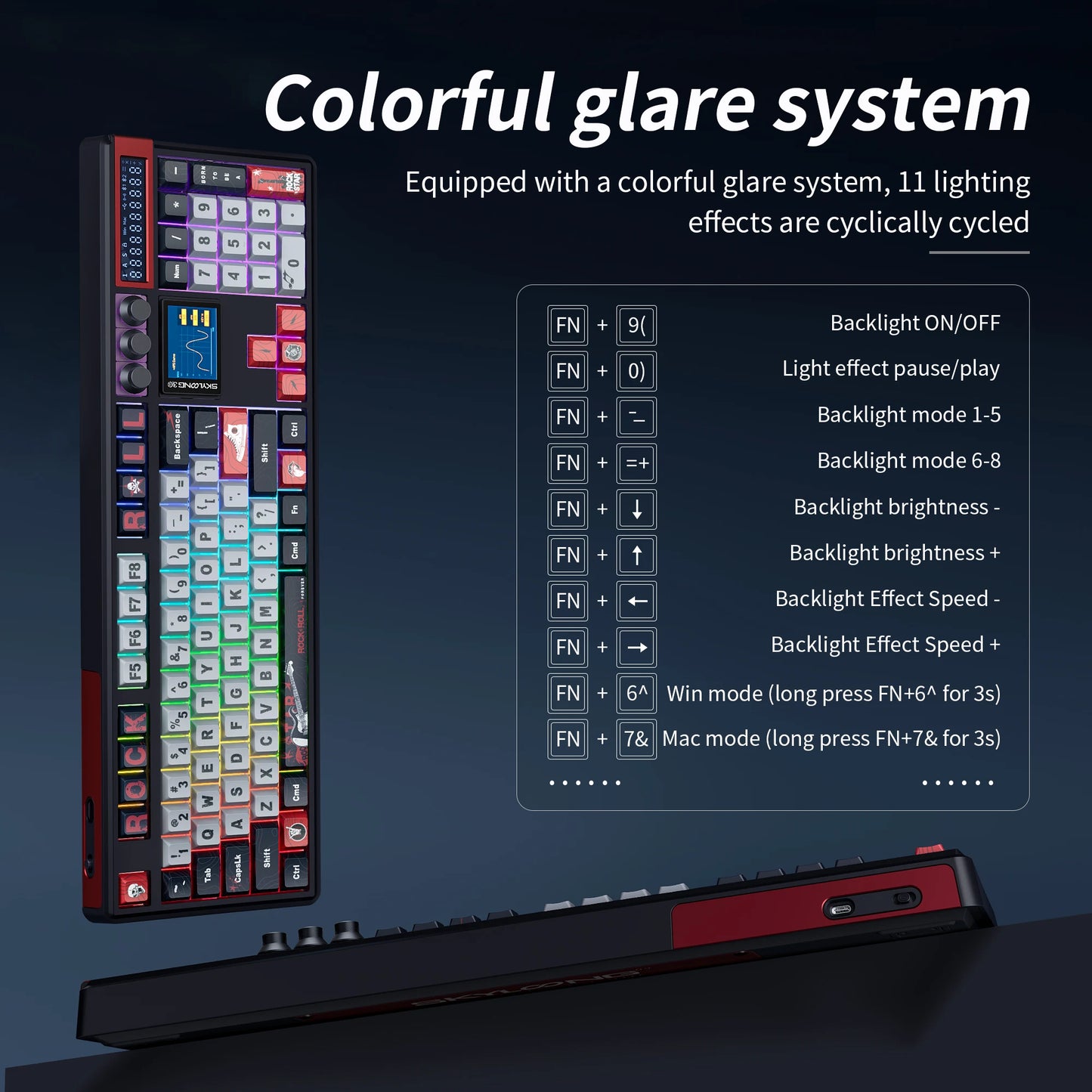 SKYLOONG GK104 Pro Wireless Mechanical Keyboard 100% Custom Keyboard Hot-Swappable Low-noise Switch for PC Gamer Office Accessories