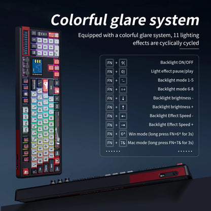 SKYLOONG GK104 Pro Wireless Mechanical Keyboard 100% Custom Keyboard Hot-Swappable Low-noise Switch for PC Gamer Office Accessories
